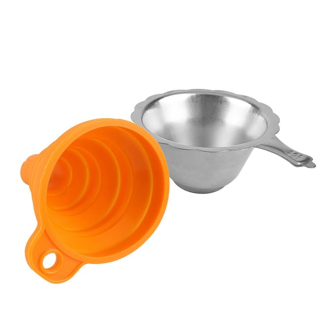 Accessoires d'imprimante 3D pièces entonnoir pliable en Silicone entonnoir pliable en résine d'acier inoxydable orange