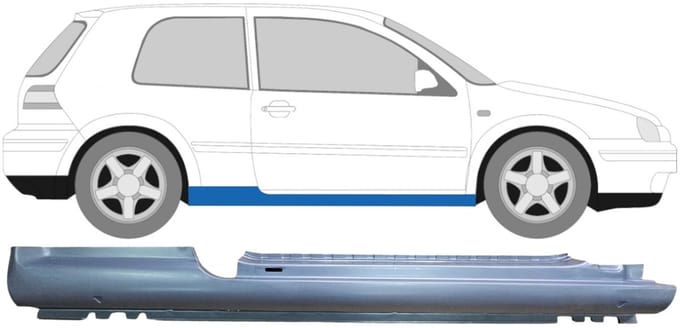 Volledige dorpel voor Volkswagen Golf 4 1997-2006 / Rechts