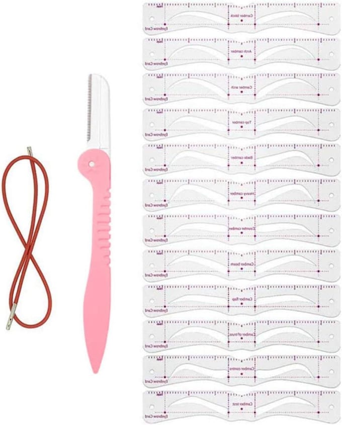 Wenkbrauw Sjabloon - Multi-Style Mal - Snel Make-up - Handsfree Gemak - 12 Diverse Stijlen - Niet Gespecificeerd