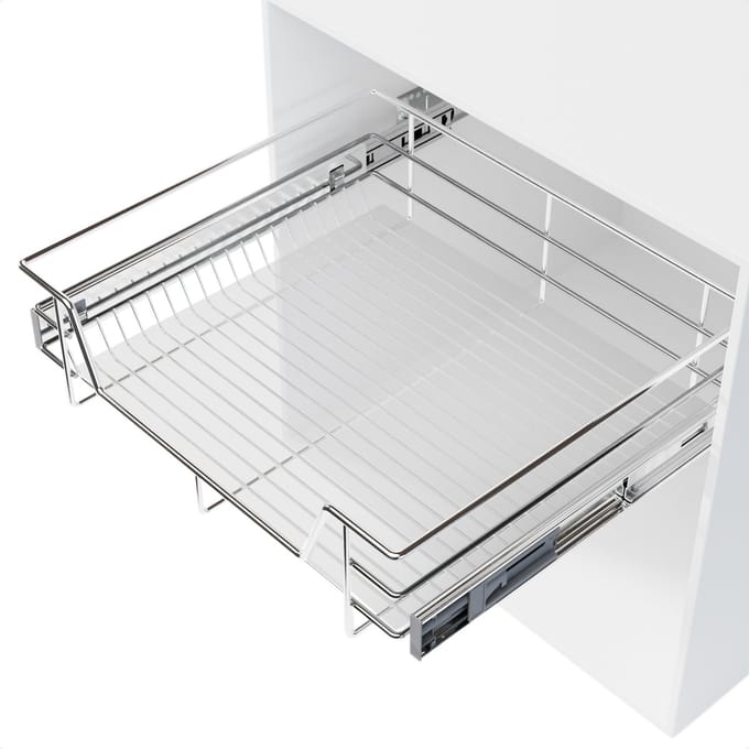 Keukenkast Organizer met Antislipmat en Ladeverdeler - Gootsteenkast Organizer