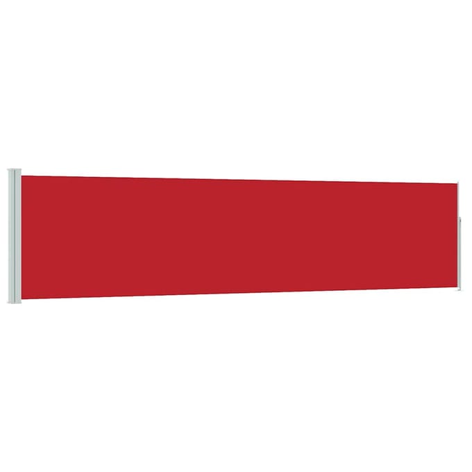 vidaXL - Tuinscherm - uittrekbaar - 117x514 - cm - rood