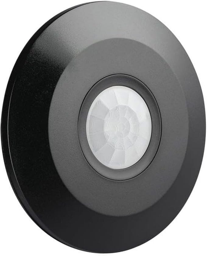 Infrarood Bewegingsmelder Plafond Inbouw Zwart 360 Graden PIR Sensor