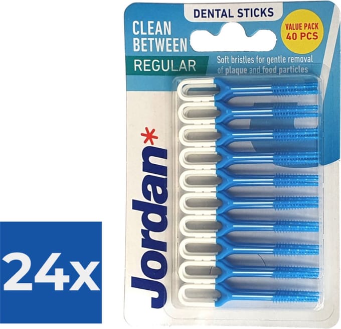 Jordan Clean Between Sticks Regular 40 stuks - Voordeelverpakking 24 stuks