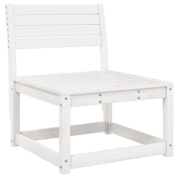 vidaXL - 5-delige - Loungeset - massief - grenenhout - wit
