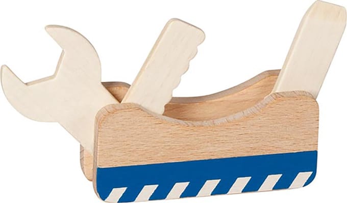 GOKI Speelwerktuigen - Multitool - 3 In 1 - Hout - 3 Jaar