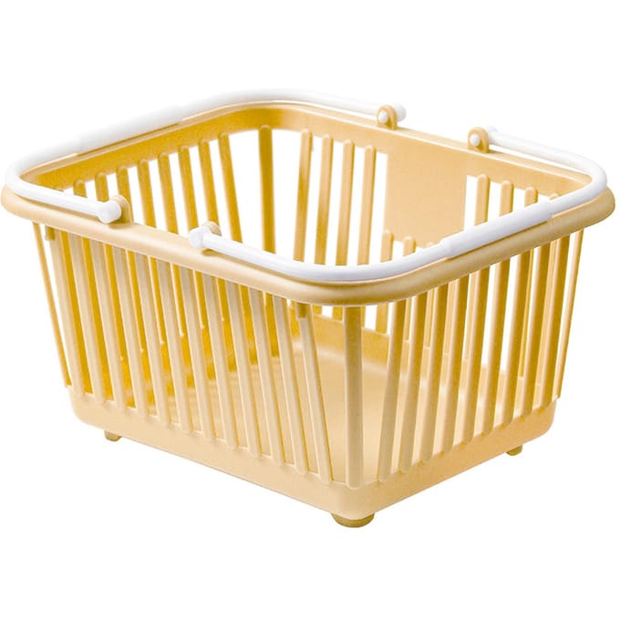 Mini Opbergmand Multifunctionele Compacte Plastic Organizer Mand met Handvat voor Bureau Meerblauw