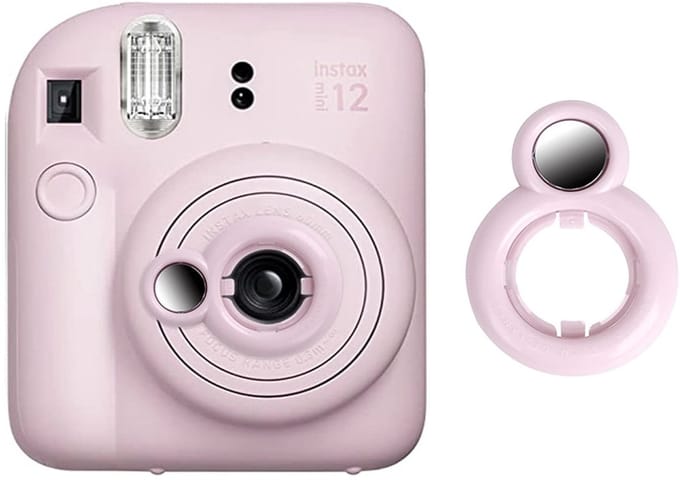 EtuiTab Instax Mini 12 - Selfie Spiegellens - Roze - Eenvoudige Installatie