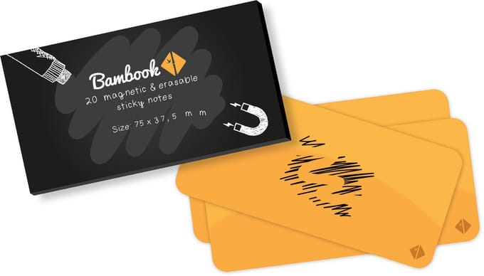 Bambook Sticky Notes - Oranje - 75x37,5mm (Rechthoekig)