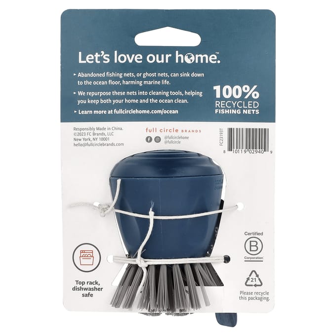 Brosse Full Circle Clean Sea Palm, 1 pc blue