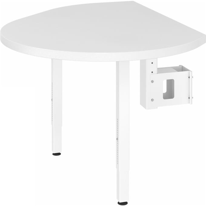 LA92 C | aanbouwplaat incl. console en 2 steunvoeten - Wit/Wit