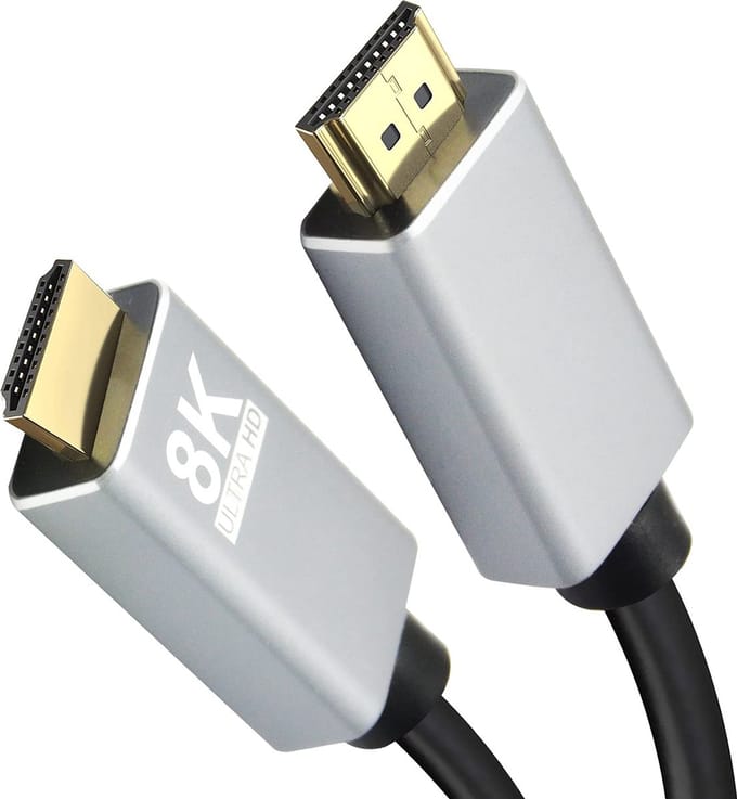 Anschlusskabel, HDMI Stecker/Stecker, PREMIUM 8K, 1,0m, schwarz