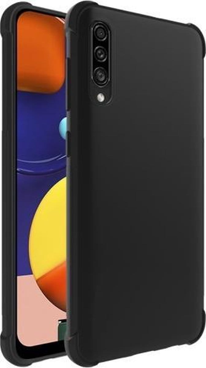 Shockproof Soft TPU hoesje zwart Silicone Case Geschikt voor: Samsung Galaxy A01