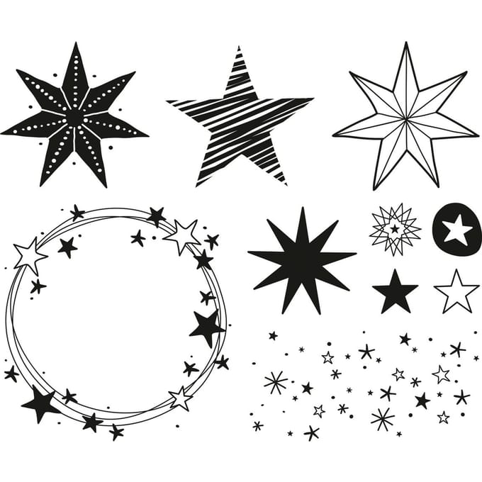 Stempel set - Sterren