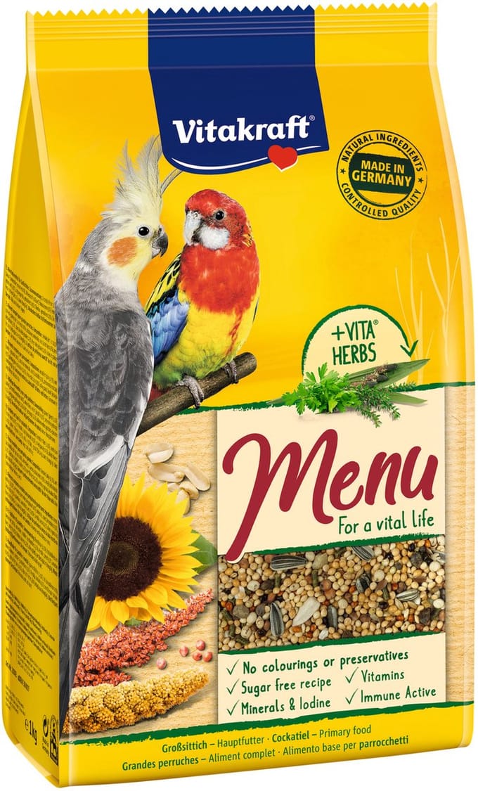 Vitakraft Valkparkiet Premium Menu - 1 Kg - Vogelvoer
