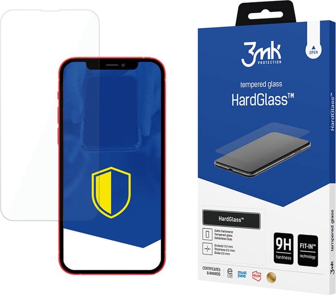 3mk Tempered Glass for iPhone 13 9H from the HardGlass Series