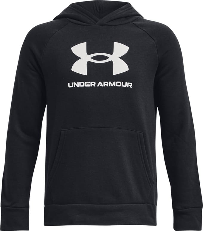 Under Armour UA Rival Fleece BL Hoodie Unisex Sporttrui - Zwart - Wit