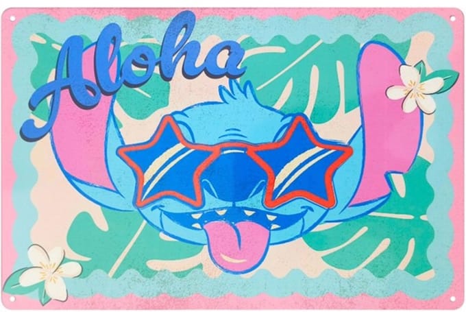 Disney Home Wandbord - Lilo And Stich Aloha