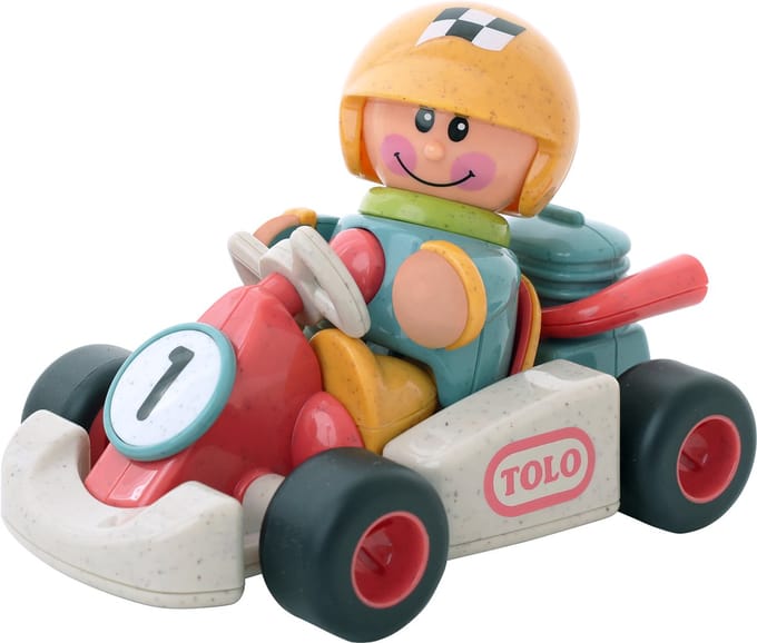 Tolo Go-Kart speelgoedauto First Friends duurzaam en educatief.