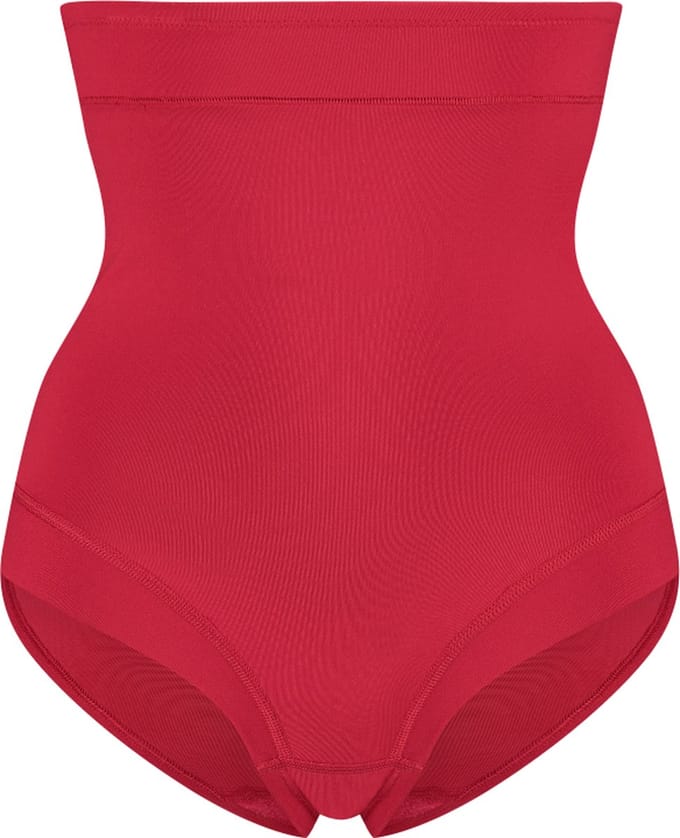 RJ Pure Color Shape Dames Slip Donkerrood L