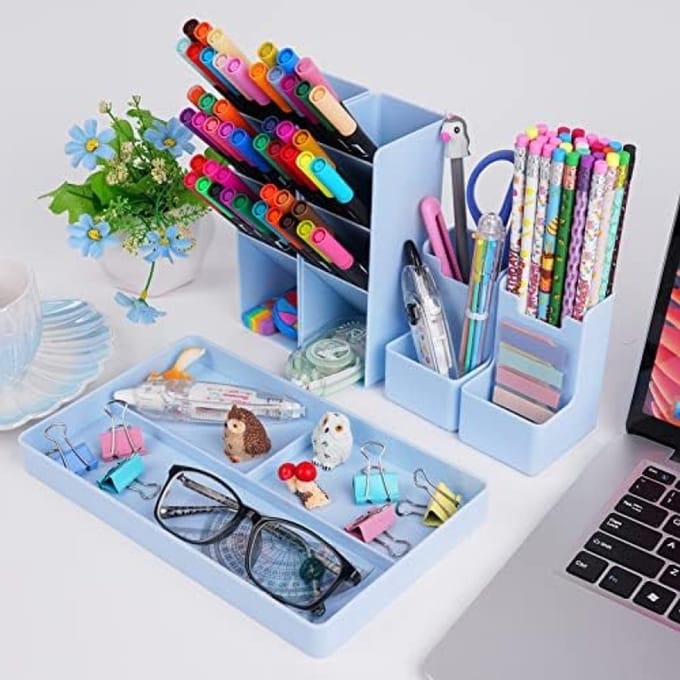 Bureau-organizer set van 5 delen - Opbergoplossing voor schrijfwaren en kantoorbenodigdheden