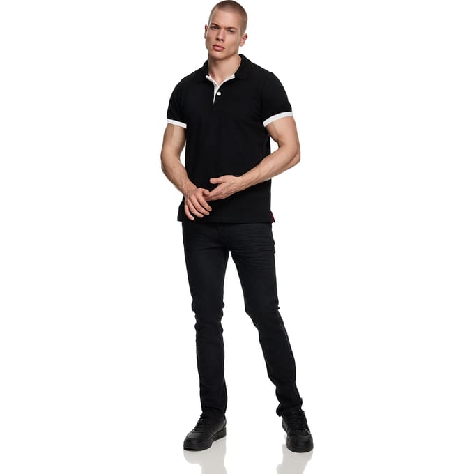 Contrast Polo Piqué Shirt Normale Pasvorm