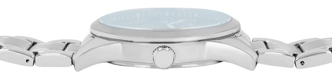 JUST WATCH herenhorloge roestvrij staal zilver, datumweergave