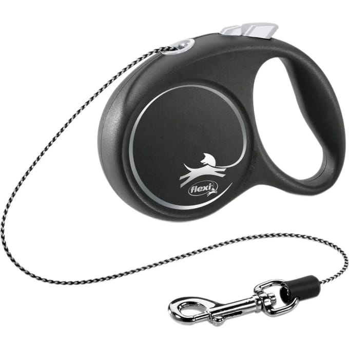 Flexi Zwart Design XS leash 3 m 8 kg Zwart