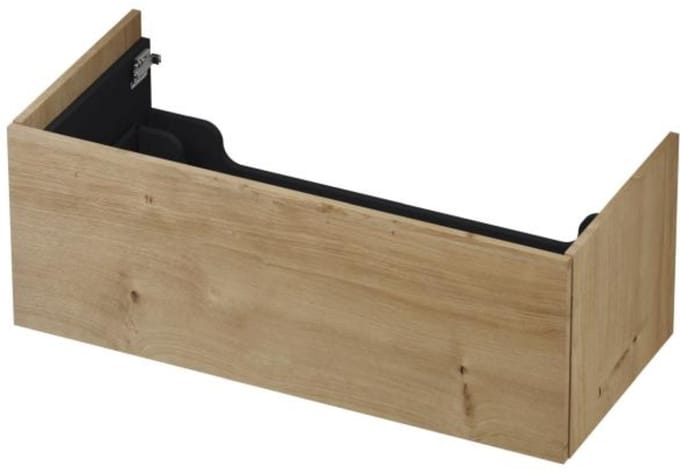 INK - Onderkast 1 Lade Push 2 Open Bestaande Uit - 1000x450x376 Mm - Ash Grey Fineer