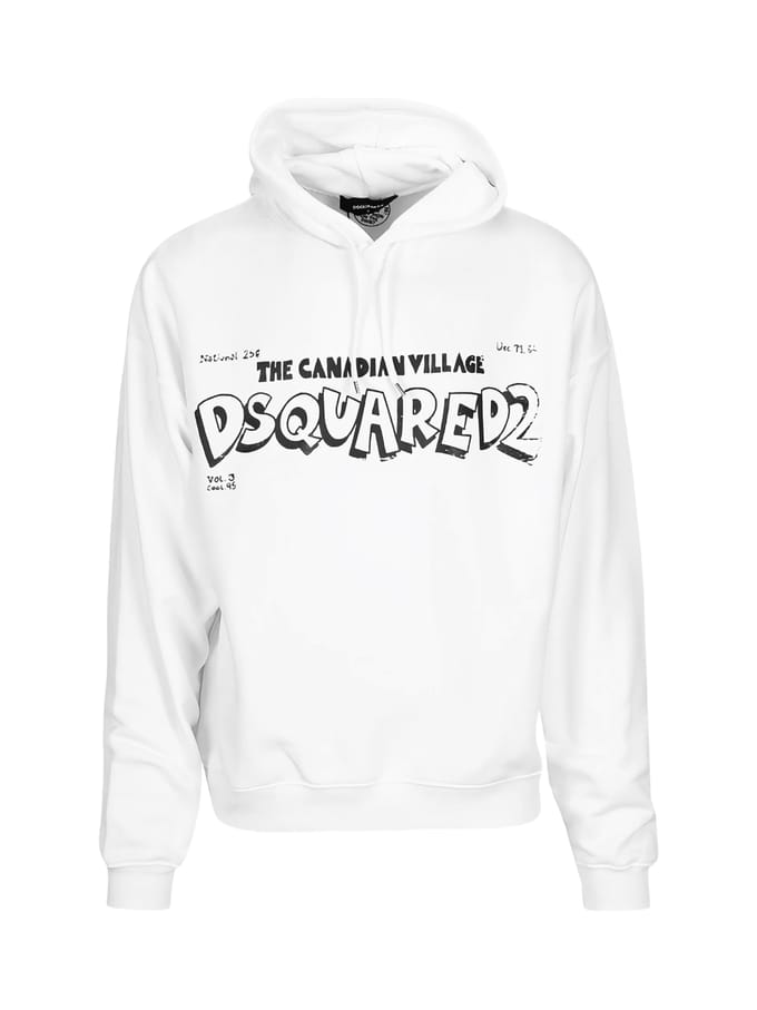Oversized hoodie met Canadees dorpslogo