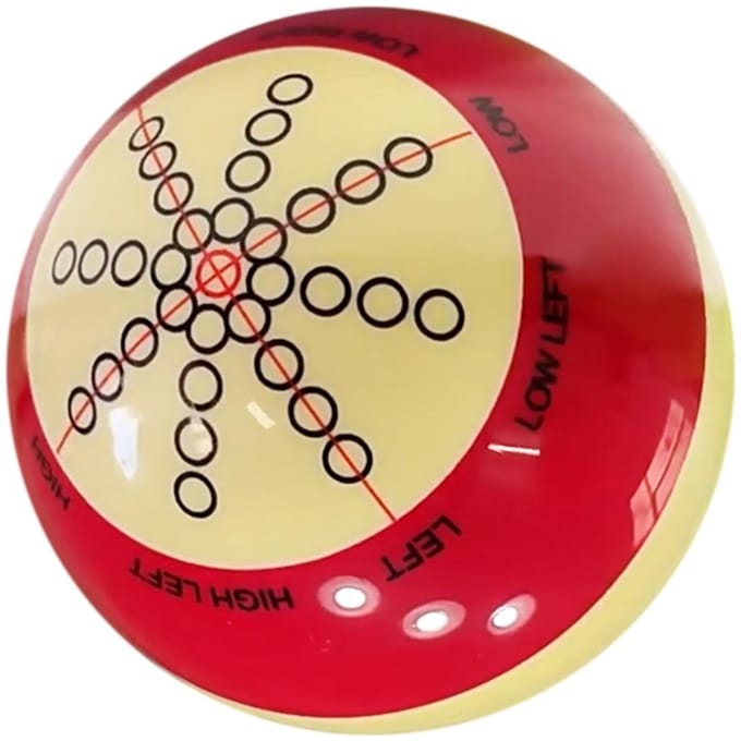 Rood Wit Hars Biljart Training Keubal Pool Keubal Oefen Training Artefact rood
