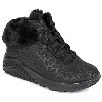 Schoenen dames Skechers Uno Lite Cozy Leopard