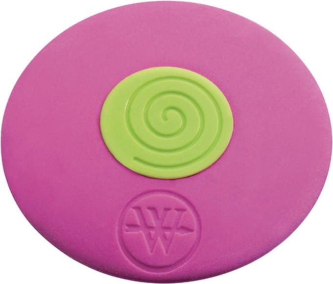 Westcott Ronde gum met microban-technologie - Roze/groen - Antibacterieel