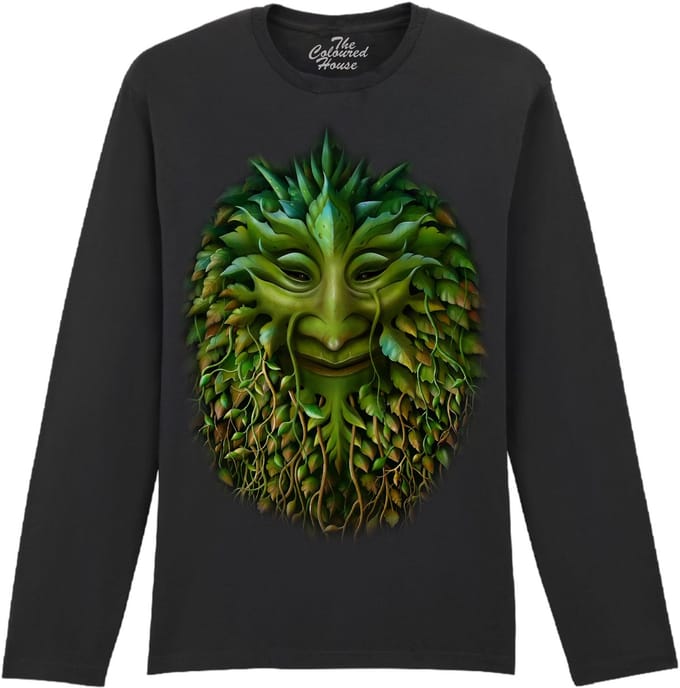 Green Man The Coloured House Longsleeve T-shirt S