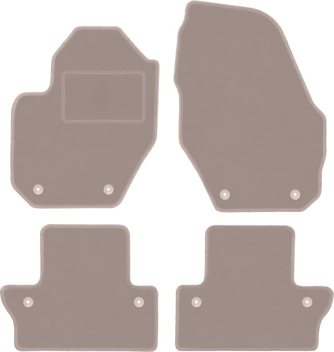 Beige veloursmatten voor: Volvo XC60 I crossover (2008-2017)