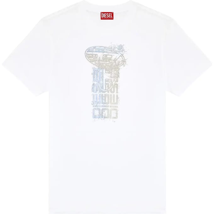 Diesel Diegor K68 T-shirt Met Korte Mouwen Wit S Man