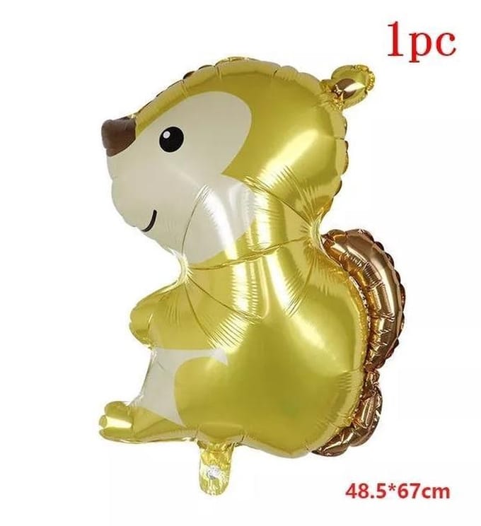 Ballon eekhoorn, 50 cm kindercrea