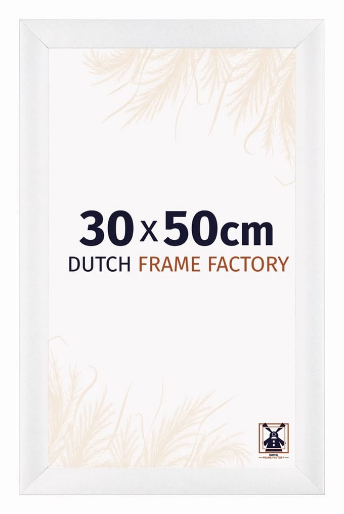Fotolijst 30x50 cm - MDF - Wit Hoogglans - Praag