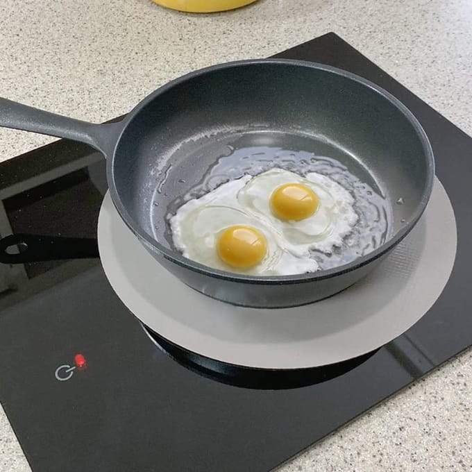 Inductiekookplaat Mat Antislip Elektrische Kookplaat Beschermpad Herbruikbare Kookplaat Pad gray