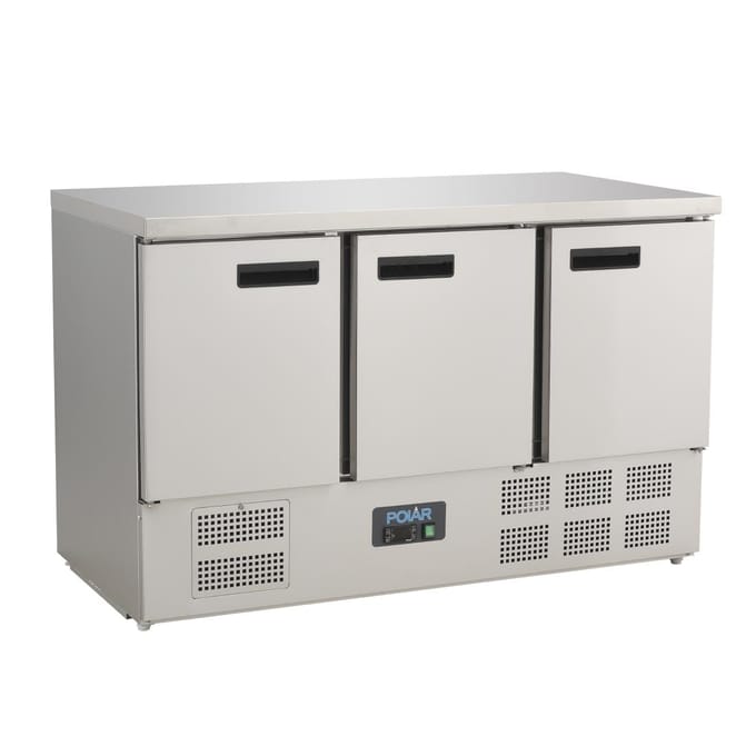 Polar G Serie koelwerkbank met drie deuren 368L