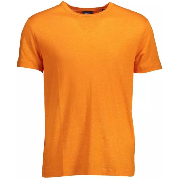 Linnen Korte Mouw Crew Neck T-shirt