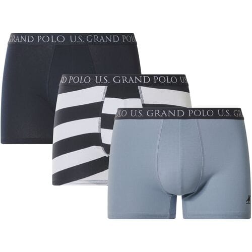 ESMARA MEN Heren boxer, 3 stuks (strepen/marineblauw, M)