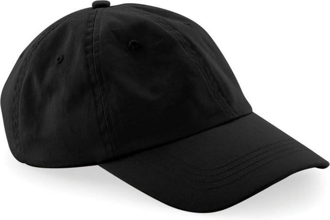 Beechfield Unisex Laag Profiel 6 Panel Dad Cap (Pakket van 2) (Zwart)