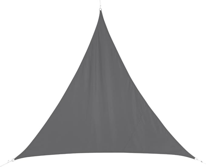 Driehoekig waterafstotend schaduwdoek 4x4m CURACAO
