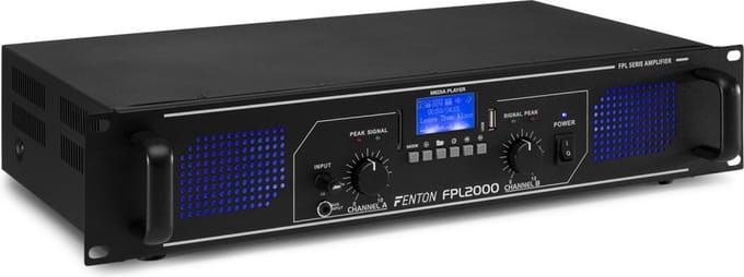 Fenton FPL2000 Digitale versterker 2x 1000W met Bluetooth en mp3 speler