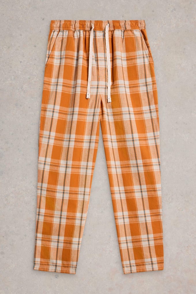 White Stuff Flannel Check Bottom Orange Multi Taglia: S | Pigiameria Outlet | Uomo | Arancione