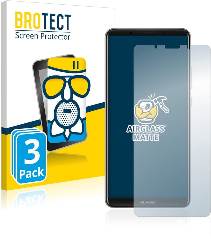BROTECT - Screenprotector voor Huawei Mate 10 Pro - Folie Beschermfolie Beschermglas matte 3 Stuks