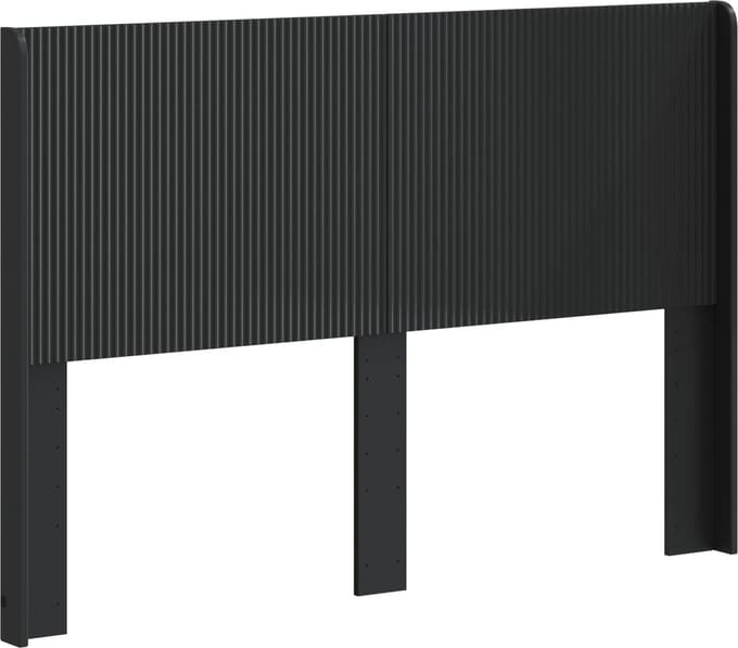 vidaXL - Hoofdbord - Zwart - Bewerkt - hout