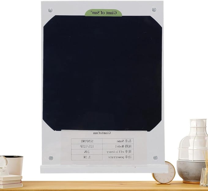 Kleine Zonnepanelen - Zonnepaneel Module - Educatieve Energie - Transparant Epoxy Ontwerp - 1 Aantal - Sunpower