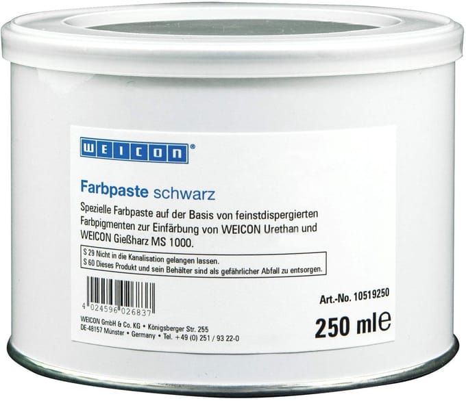 WEICON Kleurpasta Zwart – 250 g – Voor Polyurethanen en Siliconen