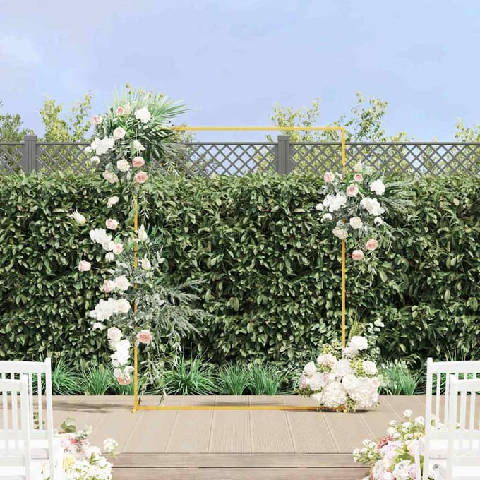 Arche de mariage Dorée 150 x 49,5 x 200 cm Acier
